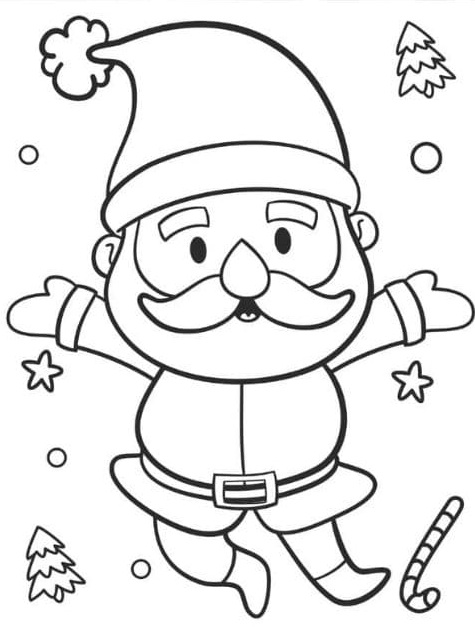 coloriage a imprimer papa noel